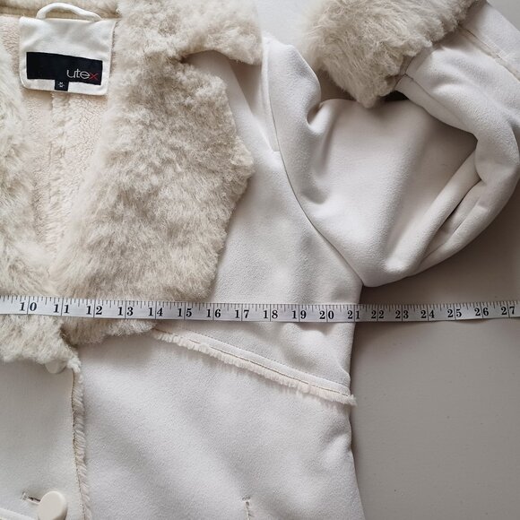 Utex Faux Fur/Shearling Coat - Picture 11 of 15
